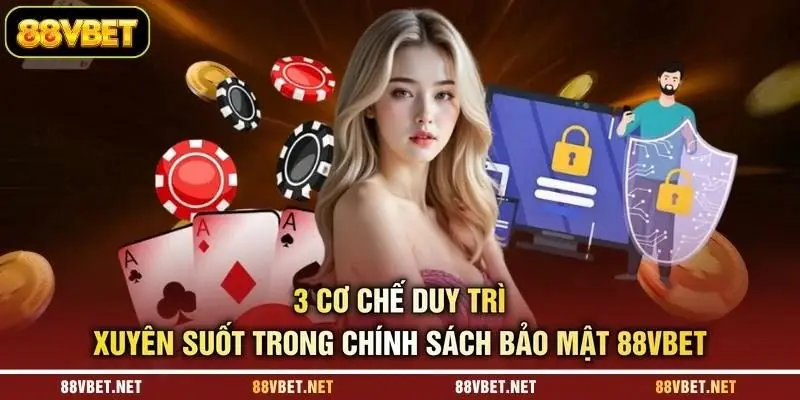 3 cơ chế duy trì xuyên suốt trong chính sách bảo mật 88VBET 3 cơ chế duy trì xuyên suốt trong chính sách bảo mật 88VBET