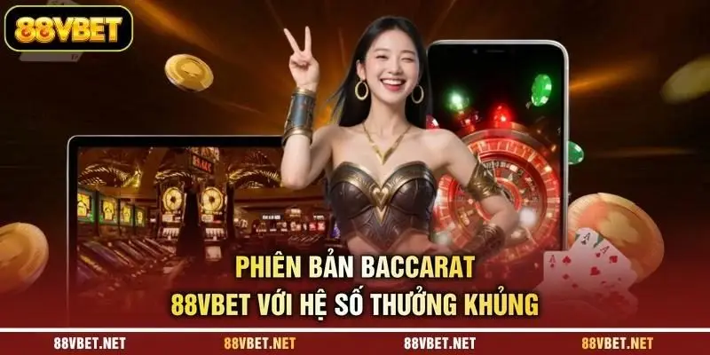 Phiên bản Baccarat 88VBET với hệ số thưởng khủng